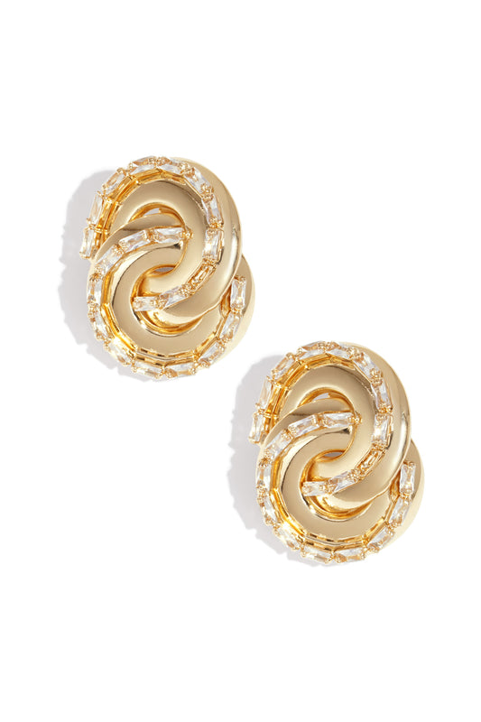Iron Stud Earrings irregular shape Elegant Christmas Luxurious Series Women's jewelry